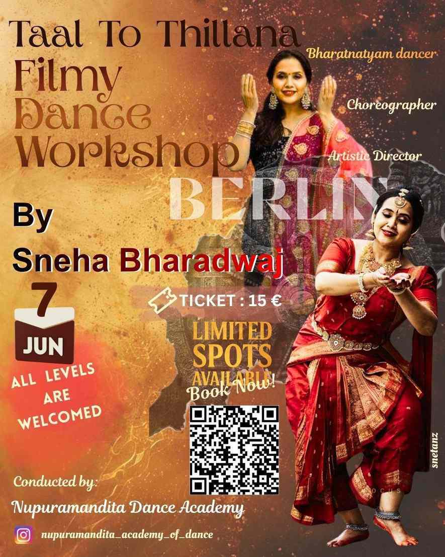 Indian dance festival promotional poster