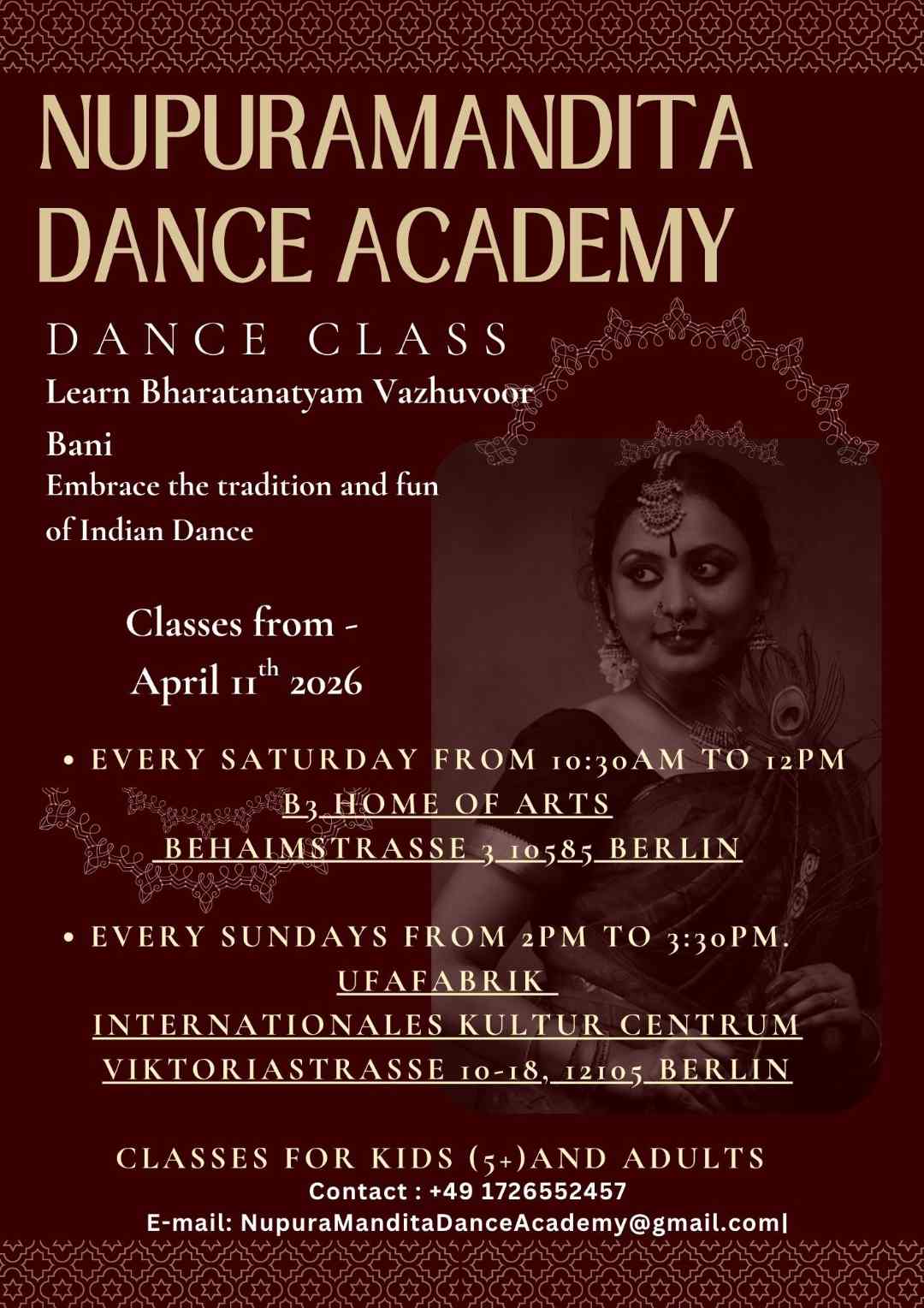 NupuraMandita dance poster 2